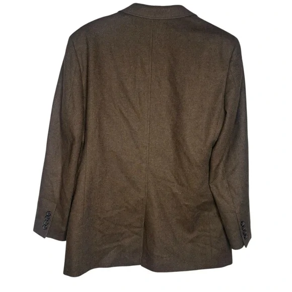 Brooks Brothers blazer moon wool cashmere Yorkshire tweed jacket mens 41R brown